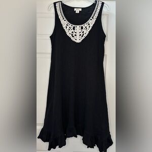 Style & Co. black sleeveless a-line mini dress